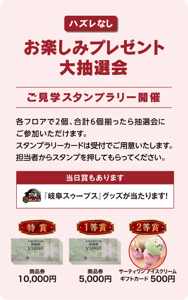 お楽しみプレゼント大抽選会