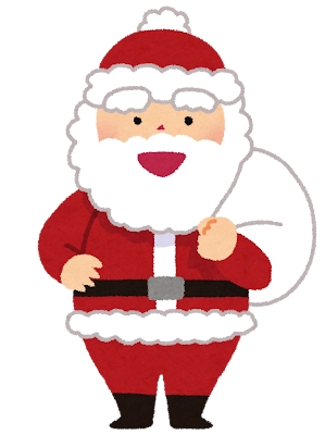 サンタクロースと一緒に写真を撮ろう！